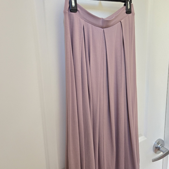 NWT ASOS Mauve Pink Pleated Jersey Midi Skirt Sz 6 - Picture 8 of 14